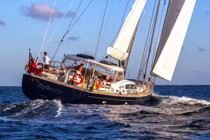 Sail Yacht INFINITY Salon Luxury Yacht Browser by CHARTERWORLD